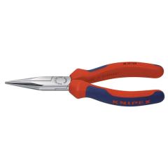 Langbeckzange Gesamt-L.160mm Form 2 Kopf verchr.lang,flach-rund Comfort-Griff