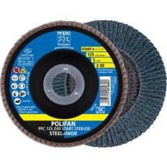 Fächerscheibe POLIFAN Z BOX D.125mm K.Z-40 kon.INOX ZK Box á 10 St.PFERD | 10 Stück