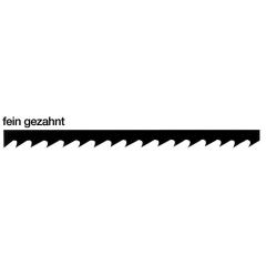 Laubsägeblatt Finis L.13cm Nr.3 (MITTEL) f.Metall HAUNSTETTER