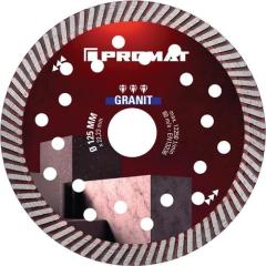 Diamanttrennscheibe Univ.GRANIT PRO D.125mm Bohr.22,23mm Seg.-H.10mm