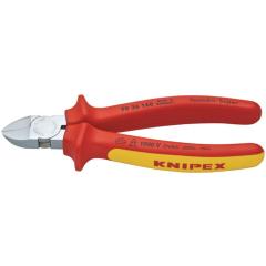 Seitenschneider L.160mm Kopf verchr.VDE Mehrkomp.-Hüllen KNIPEX