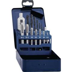 Gewindebohrersatz DIN 352 M3-M12 15tlg.HSS Metallkass.TECWERK