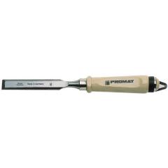 Stechbeitel Schneiden-B.8mm m.Zwinge Weißbuchenh.Ulmer Form CV-Stahl TECWERK