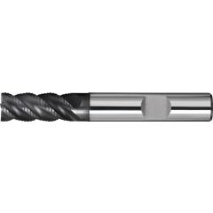 Schaftfräser DIN 6527L Typ NR-UNI Ø 6 mm Einsatz-L.20 mm VHM TiAlN HB Z.4 lang