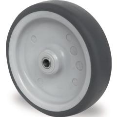 Ersatzrad D.100mm Trgf.100kg TPE grau Achs-D.8mm Nabenl.36mm TECWERK