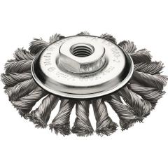 Kegelbürste D.115mm M14 Drahtstärke 0,5mm Stahldraht 12mm 15000min-¹ LESSMANN