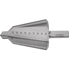 Blechschälbohrer Bohrber.24-40mm HSS Gesamt-L.89mm Z.2 TECWERK