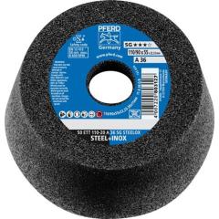 Schleiftopf ETT SG STEELOX 110/55mm INOX u.STA 36 Bohr.22,23mm PFERD