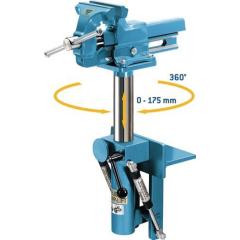 Abklapp- u.Höhenverstellgerät f.Backen-B.120mm abklappb.360Grad drehb.HEUER