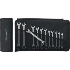 Maulringratschenschlüsselsatz 17F/12 12-tlg.SW 8-19mm fl.STAHLWILLE