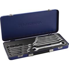 Maulringratschenschlüsselsatz 16-tlg.SW 8-19mm ger.TECWERK