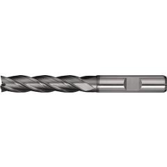 Schaftfräser DIN 844 Typ N, Ø 3 mm Einsatz-L.12 mm HSS-Co8 TiCN Weldon Z.4 lang TECWERK