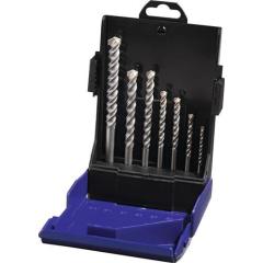 Hartmetallschlagbohrersatz 7tlg.4/75,5/85,8/120,10/120,12/150,2x6/100 mm Ku.-K. TW