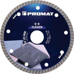 Diamanttrennscheibe FLIESEN PRO T D.125mm Bohr.22,23mm Seg.-H.7mm Seg.-S.1,6mm