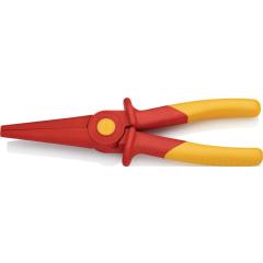Flachrundzange Gesamt-L.220mm KU.glasfaserverst.m.Weichkunststoff-Zone KNIPEX