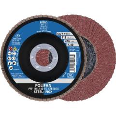 Fächerscheibe POLIFAN A SG STEELOX D.125mm K.80 kon.INOX NK PFERD | 10 Stück