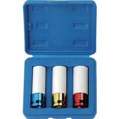 Kraftsteckschlüsselsatz 3-tlg.1/2 Zoll lang,6-kant TECWERK