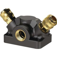 Endverteilerdose Gew.G 3/4 Zoll/26,44mm IG,2 Kupplungen DN 7,2 TECWERK