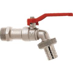 Kugelauslaufventil GEKA Messing,verchr.Nenn-Gr.13mm AG 1/2 Zoll | 10 Stück