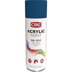 Farbschutzlackspray ACRYLIC PAINT enzianbl. glänzend RAL5010 400ml Spraydose CRC | 6 Stück