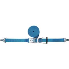 Zurrgurt DIN 12195-2 L.8m B.50mm m.Ratsche+Spitzh.m.Sicherung LC U 5000 daN TW