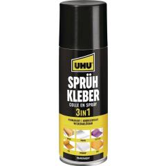 Sprühkleber 3 in 1 leicht gelblich 200 ml Spraydose UHU | 6 Stück