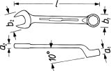 Ringmaulschlüssel 603 SW 30mm L.340mm Form B Spezialstahl HAZET