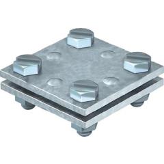 Kreuzverbinder DIN EN 62561-1 flach/flach 30mm TZN STA | 25 Stück