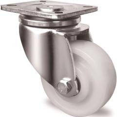 Schwerlast-Lenkrolle D.100mm Trgf.500kg Ku.Platte L100xB85mm Farbe Rl.weiß TW