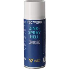 Zinkspray hell 400ml weißalu.Spraydose TECWERK | 12 Stück
