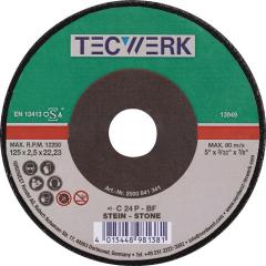Trennscheibe STE D230x3mm ger.STE Bohr.22,23mm TECWERK | 25 Stück