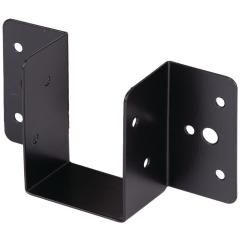 Balkenschuh 46/66 1mm STA verzinkt,schwarz kunststoffbesch.abgerundete Ecken GAH | 10 Stück