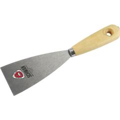 Malerspachtel B.80mm poliert,kon.geschl.H-Heft gehärteter STA SCHWAN | 12 Stück
