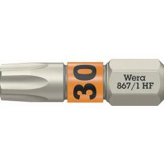 Bit 867 TORX® HF 1/4 Zoll TX 30 | Länge 25 mm | m.Farbleitsystem WERA | 10 Stück