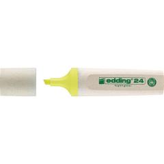 Textmarker 24 EcoLine gelb Strich-B.2-5mm Keilspitze EDDING | 10 Stück