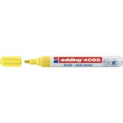 Kreidemarker 4095 neongelb Strich-B.2-3mm Rundspitze EDDING | 10 Stück
