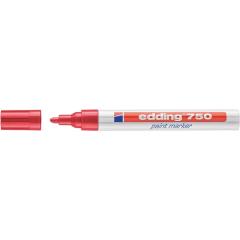 Lackmarker 750 rot Strich-B.2-4mm Rundspitze EDDING | 10 Stück