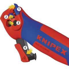 Abmantelungsmesser Gesamt-L.146mm m.Hakenklinge KNIPEX