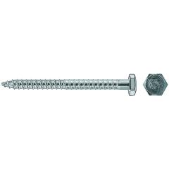 fischer Sicherheitsschraube 10 x 95, Sechskantkopf, Stahl galvanisch verzinkt - 50 Stück