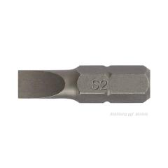 Bit f.Schlitzschrauben 5,5 mm | Länge 25 mm | 1/4 Zoll C6,3 Schneidenstärke 1 mm | TECWERK | 10 Stück