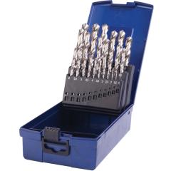 Spiralbohrersatz DIN 338 TypN - Ø 1-13x0,5 mm HSS 25tlg.Ku.-Kass.