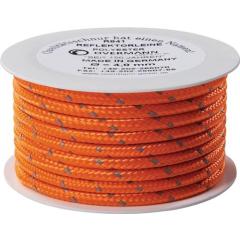 Reflektorschnur Safety Reflector L.50m D.4mm PES orange OVERMANN | 6 Stück