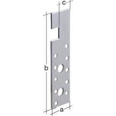 Holz-Eisen-Anker Abm.180x30x4mm sdmverz.GAH | 50 Stück