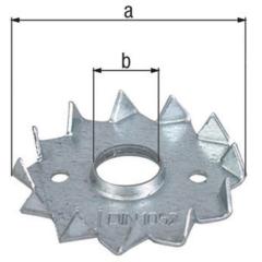 Scheibendübel D75/16mm senzimirverzinkt GAH | 50 Stück