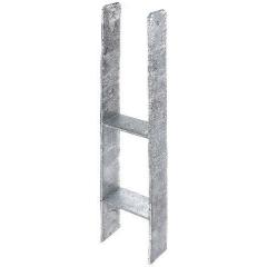 H-Pfostenträger 111x300x600x60mm STA roh TZN GAH