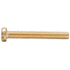 DIN 84 | Messing blank gedreht | M 1 x 4 mm | 100 Stück