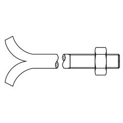 DIN 529 Mu Stahl CM 24 x 500 mm galvanisch verzinkt | 5 Stück