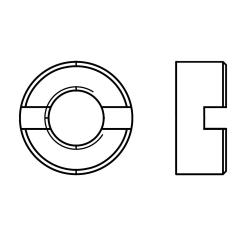DIN 546 M 5 | Messing | 100 Stück