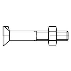 DIN 604 | Mu Stahl. | M 6 x 25 mm | 500 Stück