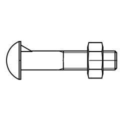 DIN 607 mit Mutter | M 8 x 20 mm | 200 Stück